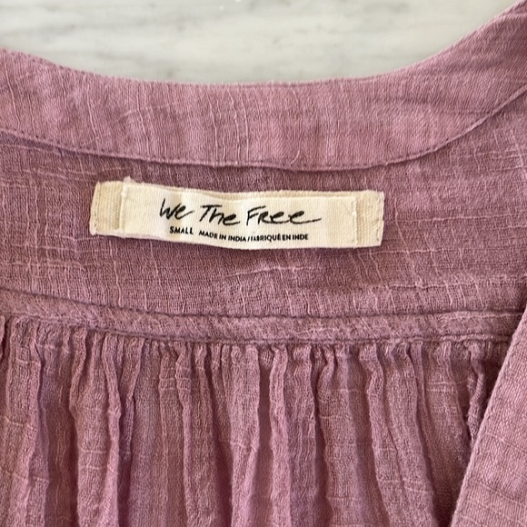 We The Free Gauze Safari Top Blouse - Picture 7 of 7